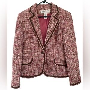 Rene Rowan office siren  tweed vtg  blazer in size 16